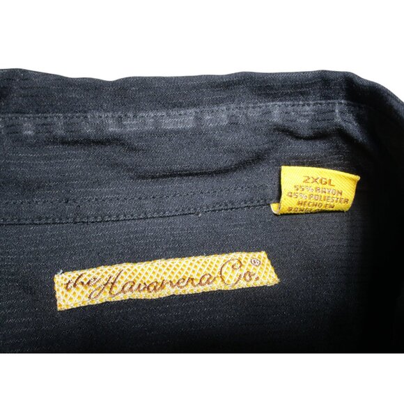 The Havavera Co. Men's Size - 2XLT Black Red Shirt Sleeve Button Down Bowling - Picture 3 of 7